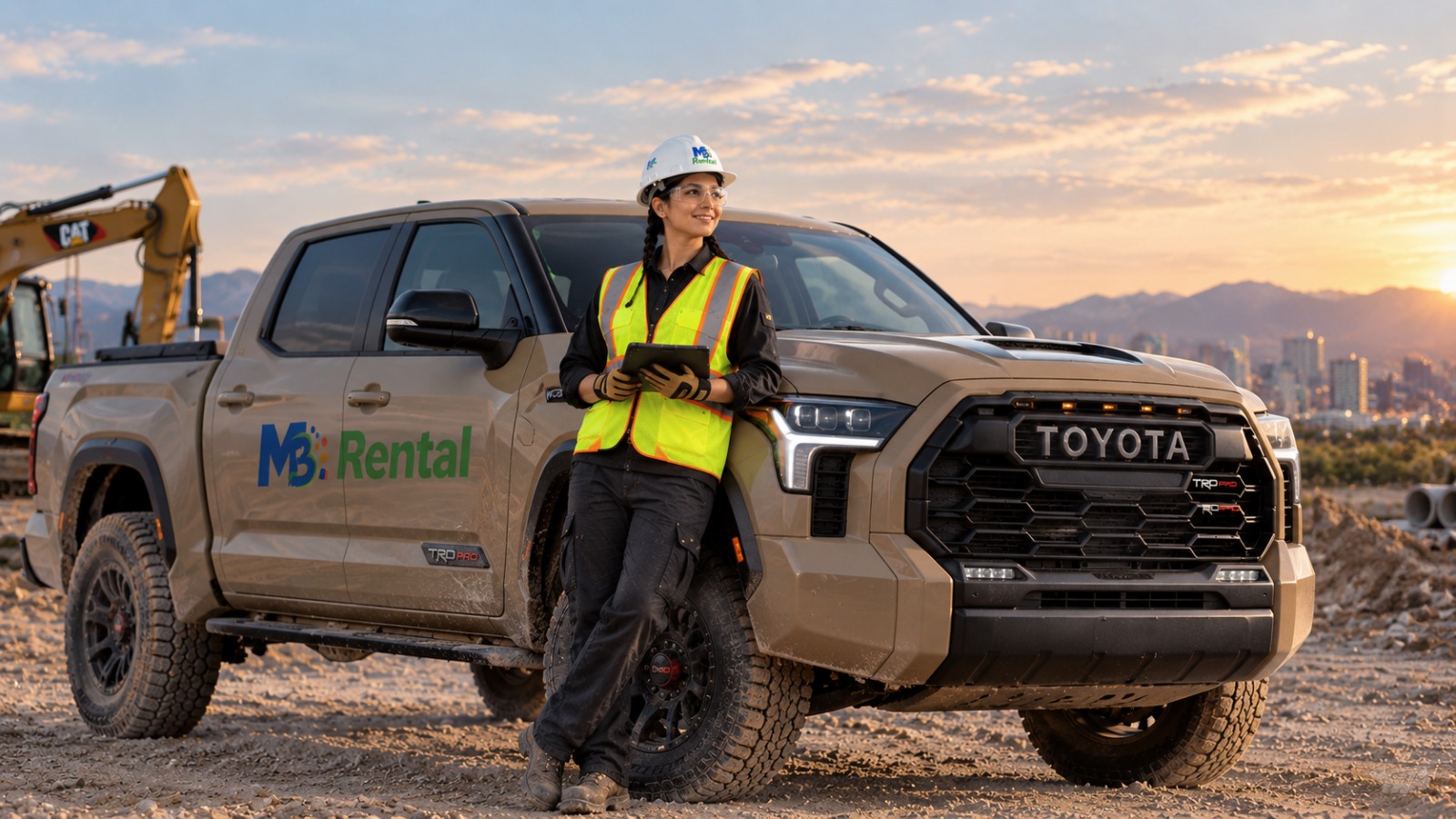 M3 Rental commercial trucks and equipment fleet in Houston