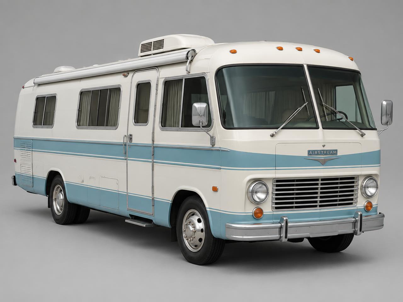 Vintage Travco Class A Motorhome / Bus RV available for rent from M3 Rental in Houston